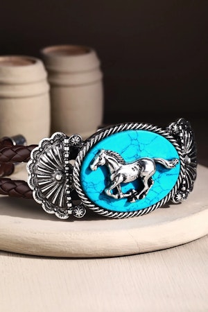 Navajo Western Horse Cuff Bracelet