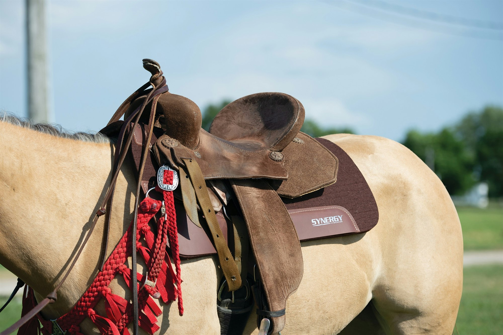 Weaver Saddlepad 100% Merinoull Brown