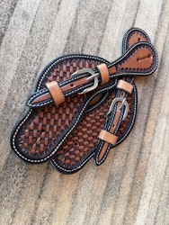 Professional´s Choice Basket Weaver Spur Strap Chestnut/Black Womens