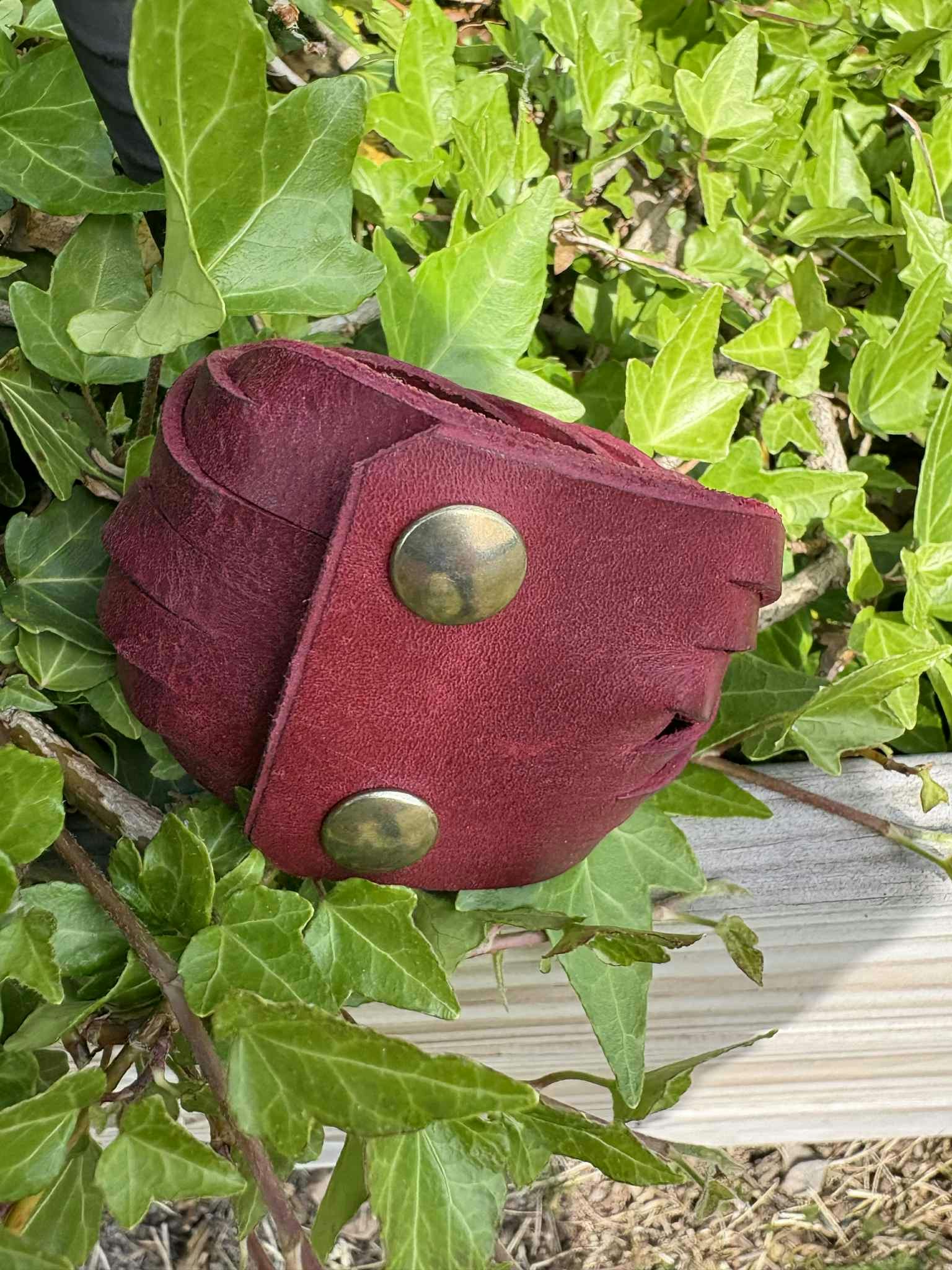 Bracelet Leather Red