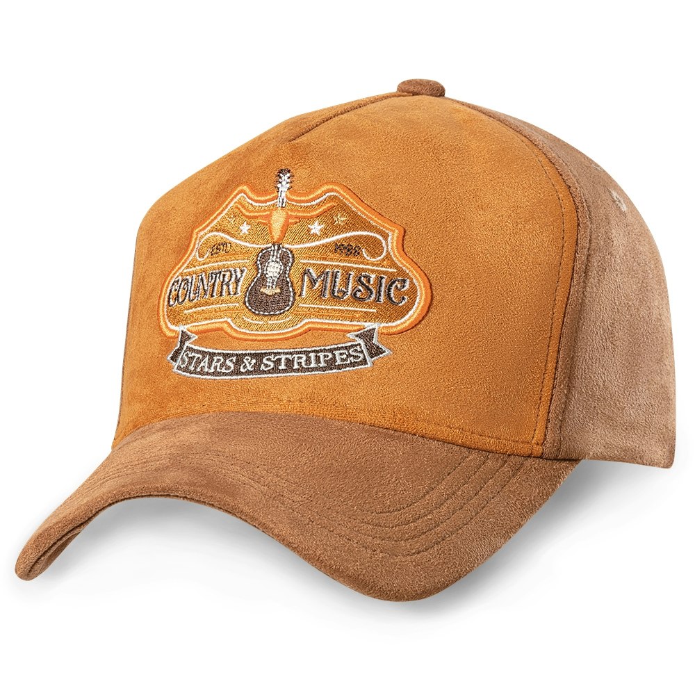Stars & Stripes Trucker Cap Country Music Brown