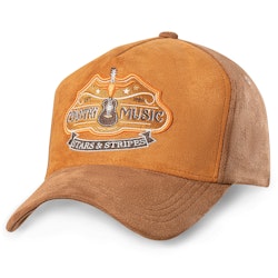 Stars & Stripes Trucker Cap Country Music Brown
