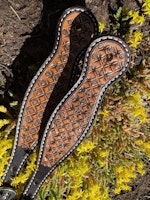 Weaver Floret Tooled Spur Straps