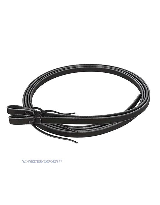 Black harness Reins 5/8 tum x 7 feet