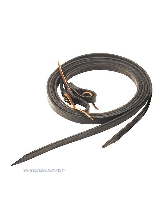 Old World Harness Reins Dark 1/2 tum x 7 feet