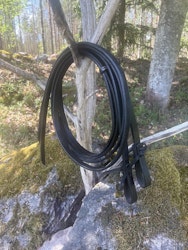 Black harness Reins 5/8 tum x 7 feet