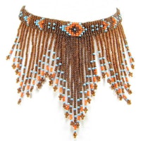Handgjorrt Halsband Native Brown