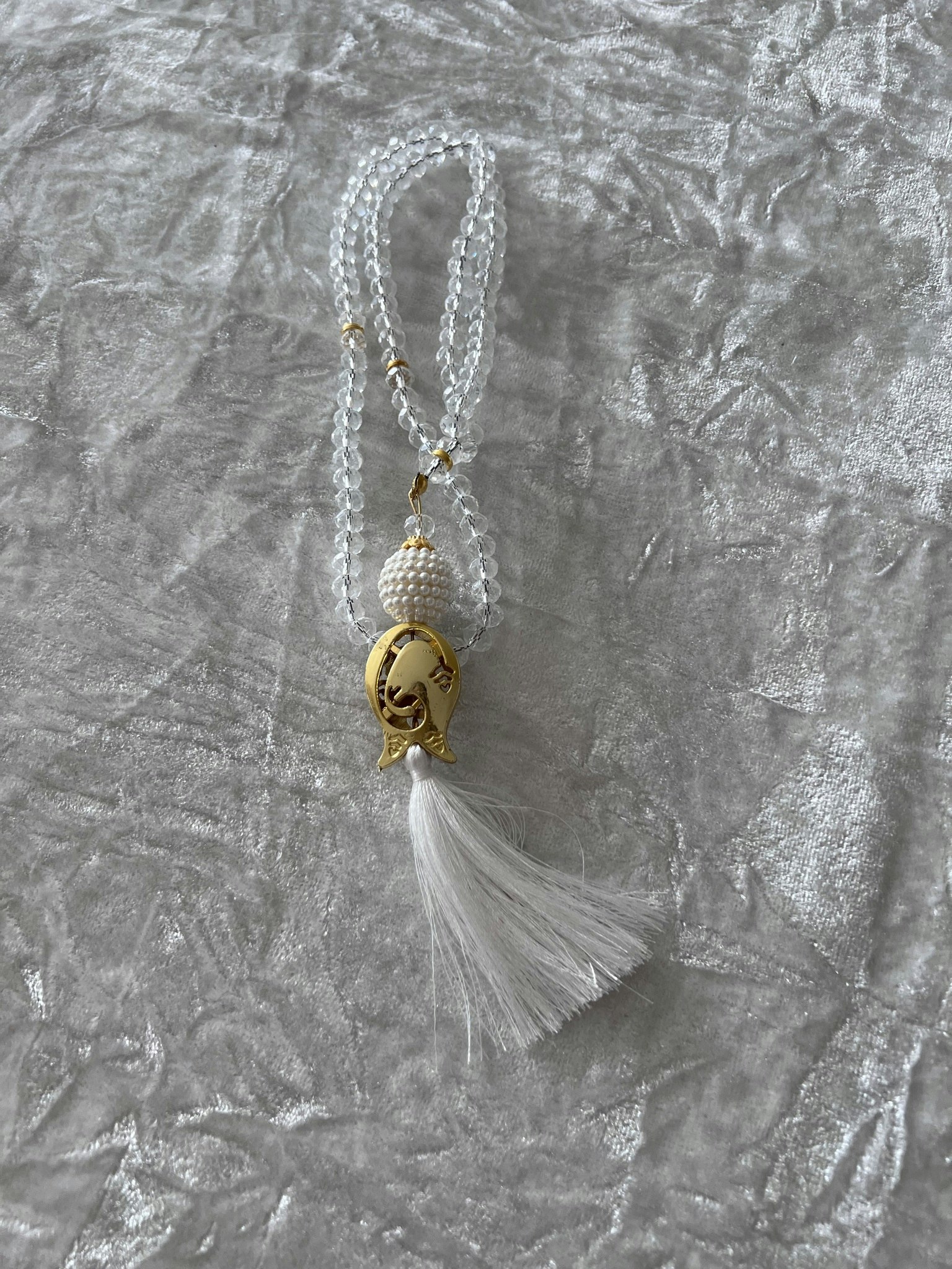 Tasbeeh crystal gjennomsiktig