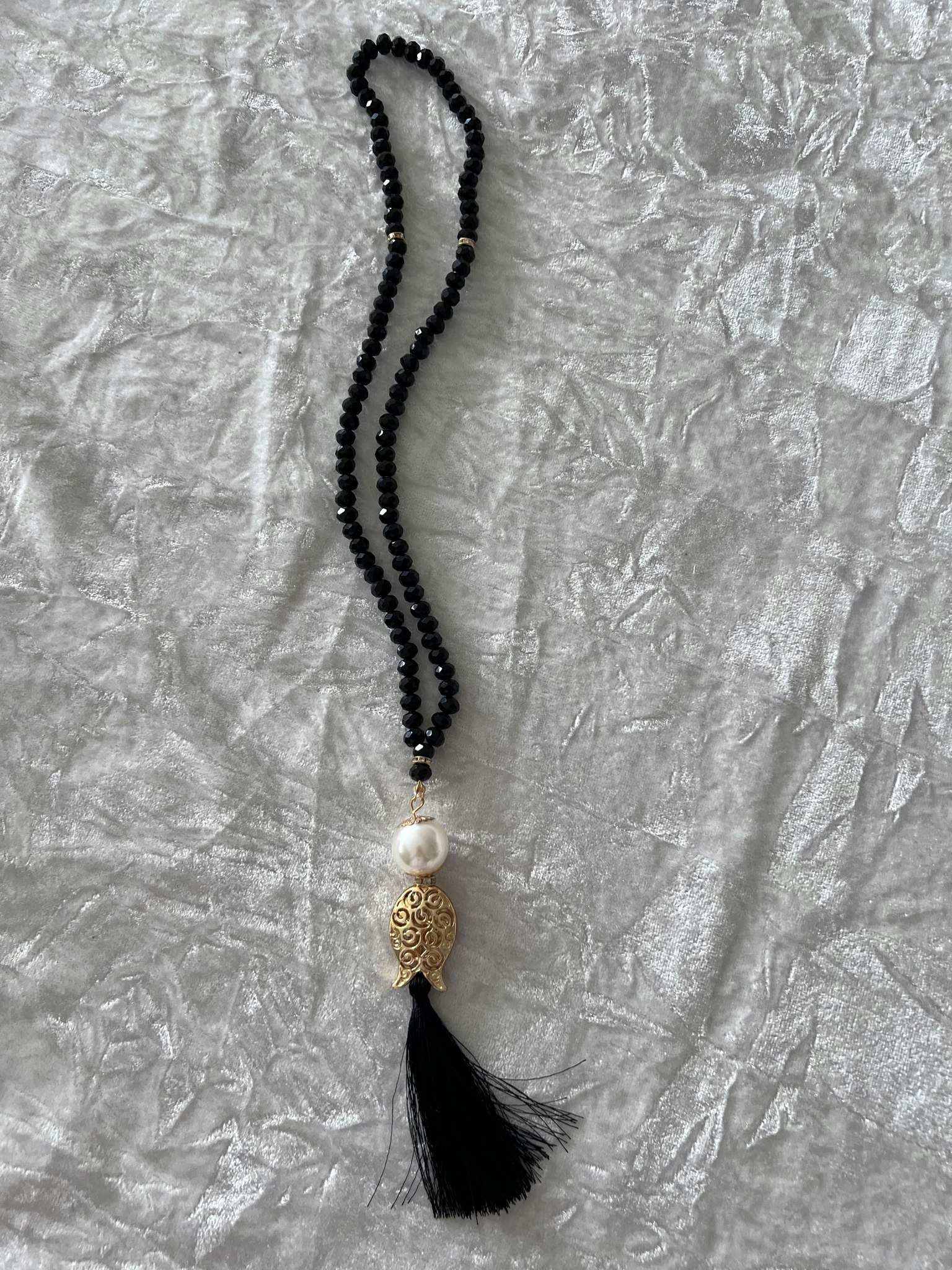 Tasbeeh crystal svart