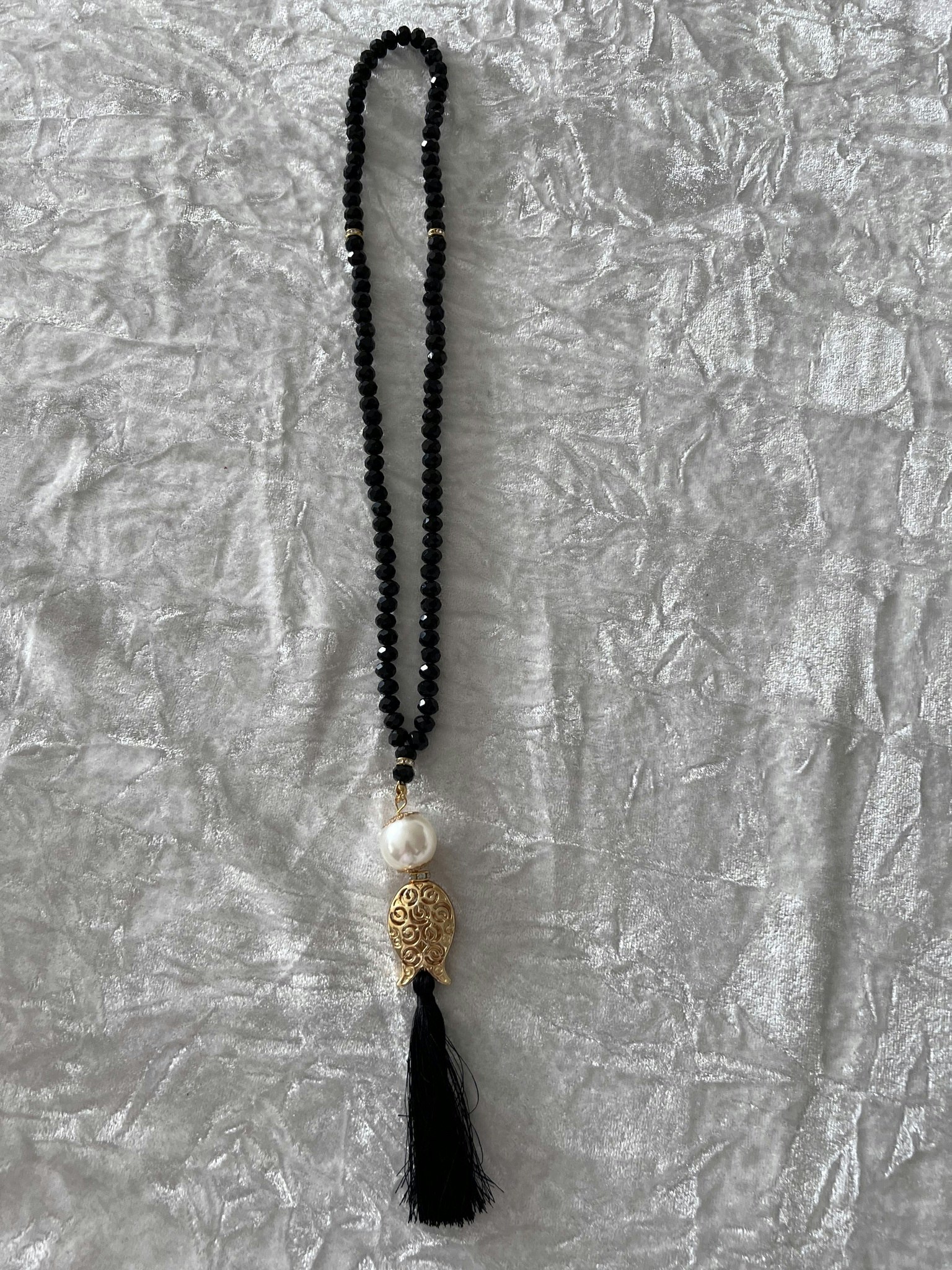 Tasbeeh crystal svart