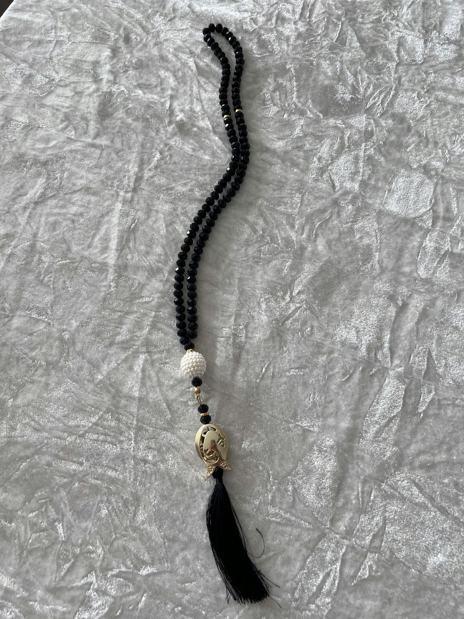 Tasbeeh crystal svart