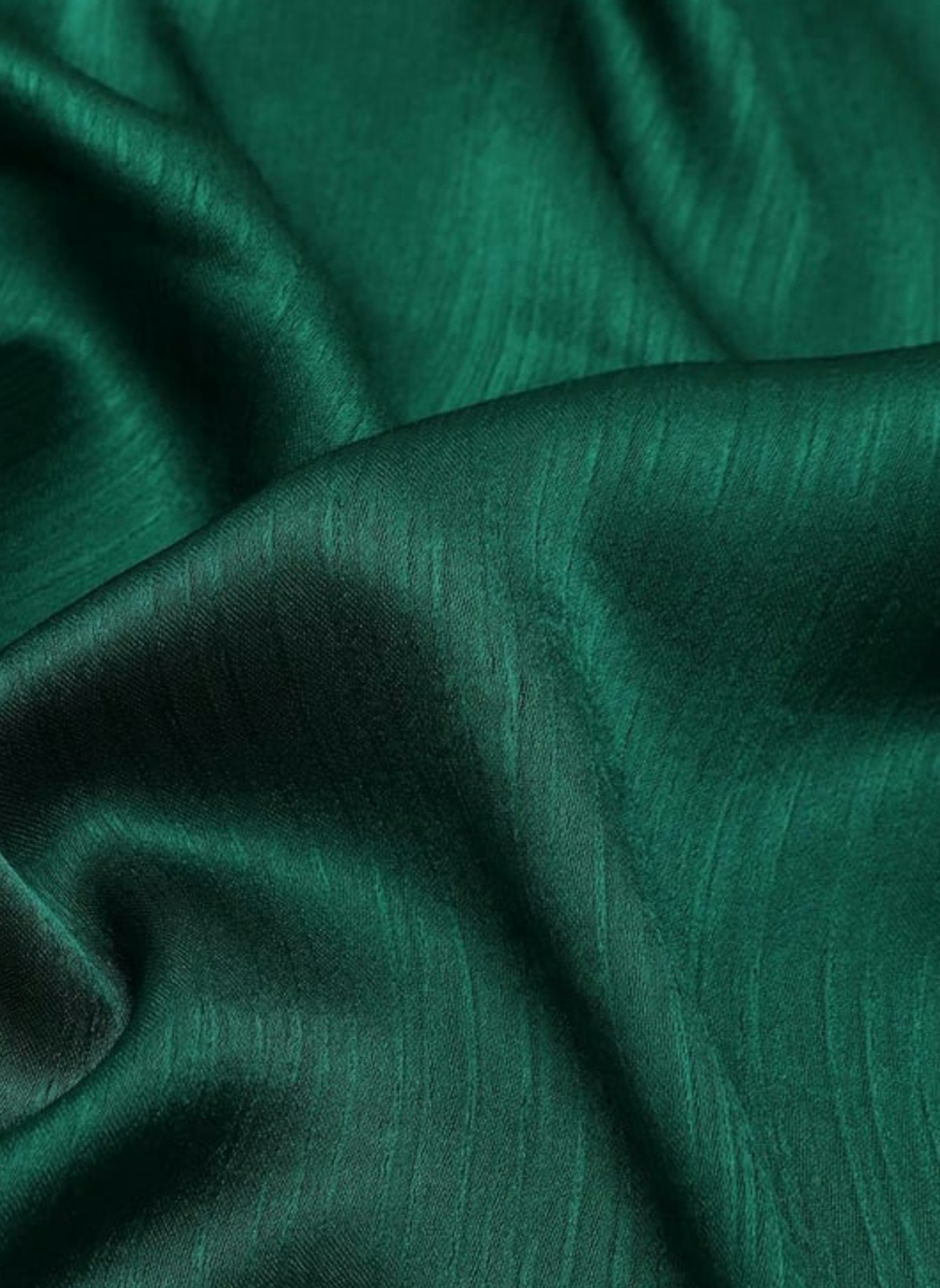 Luxury satin crepe green