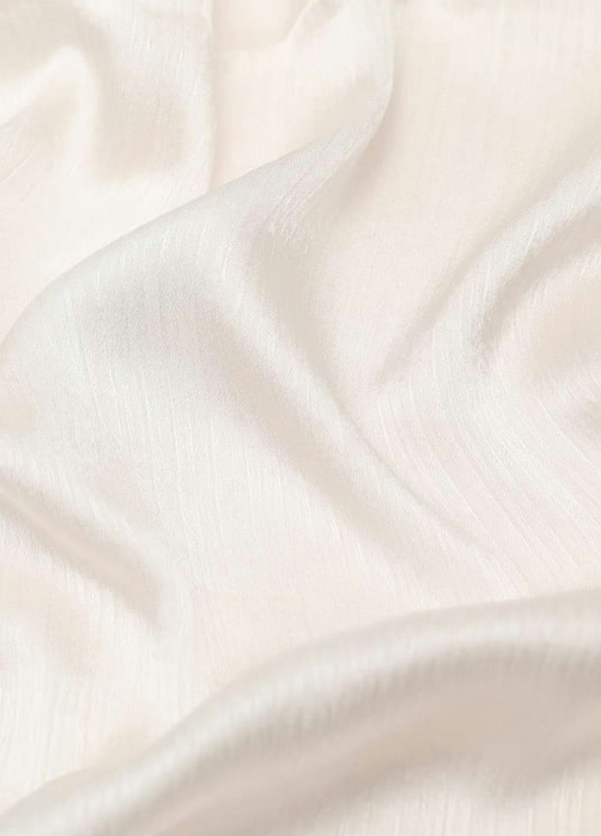 Luxury satin crepe ecru