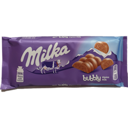 Milka chocolate bubbly 90g