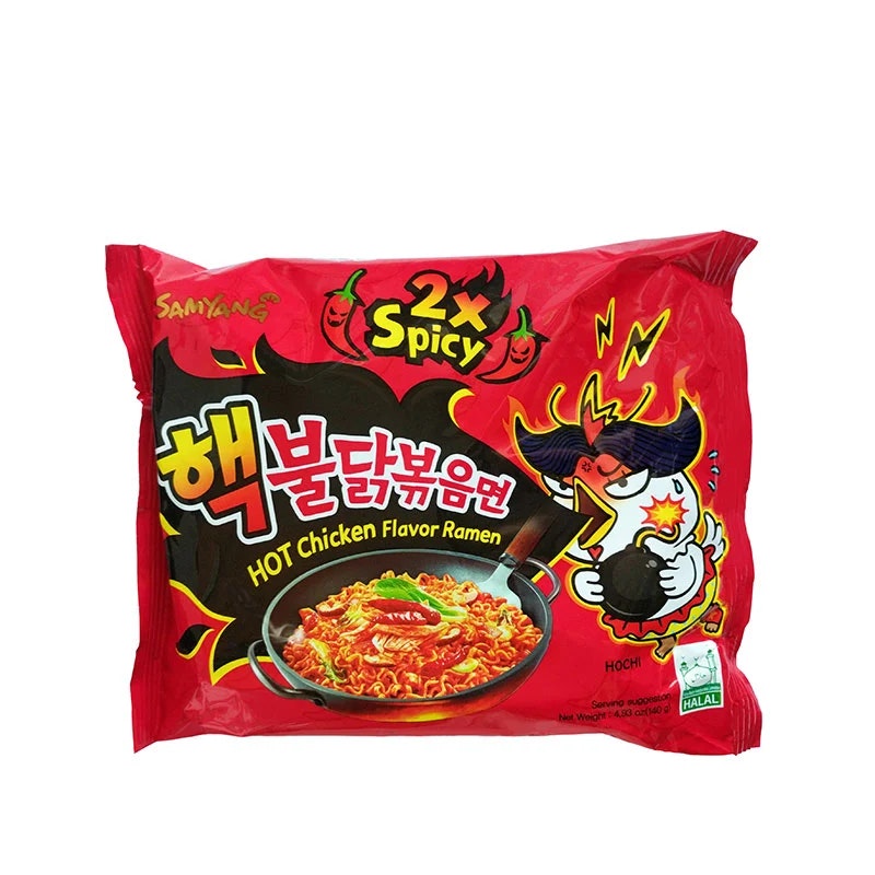 Samyang Hot Chicken Ramen 2x Spicy nudlar