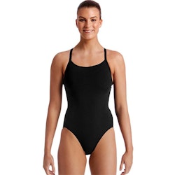 Funkita Baddräkt Still Black Diamond Back