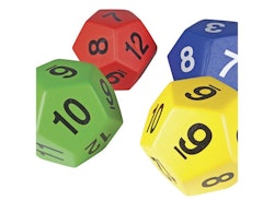 Stor 12-sidig Tärning  4-pack