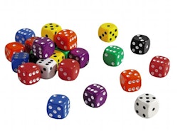 25st Tärningar för lek & spel
