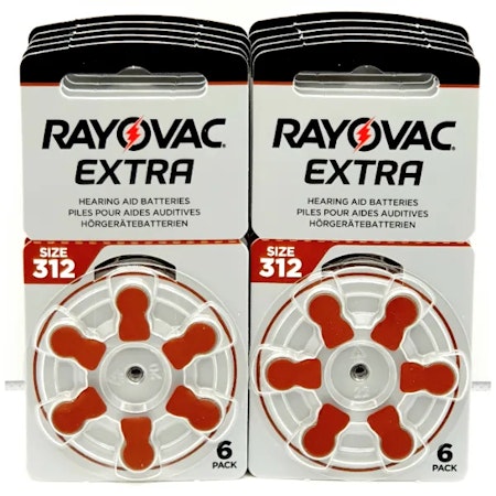Rayovac Extra 312 Brun 10-pack