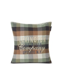 Lexington Pillow Cover Checked Logo Flanell/Cotton