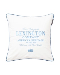 The Original Logo Cotton Pillow White/Blue