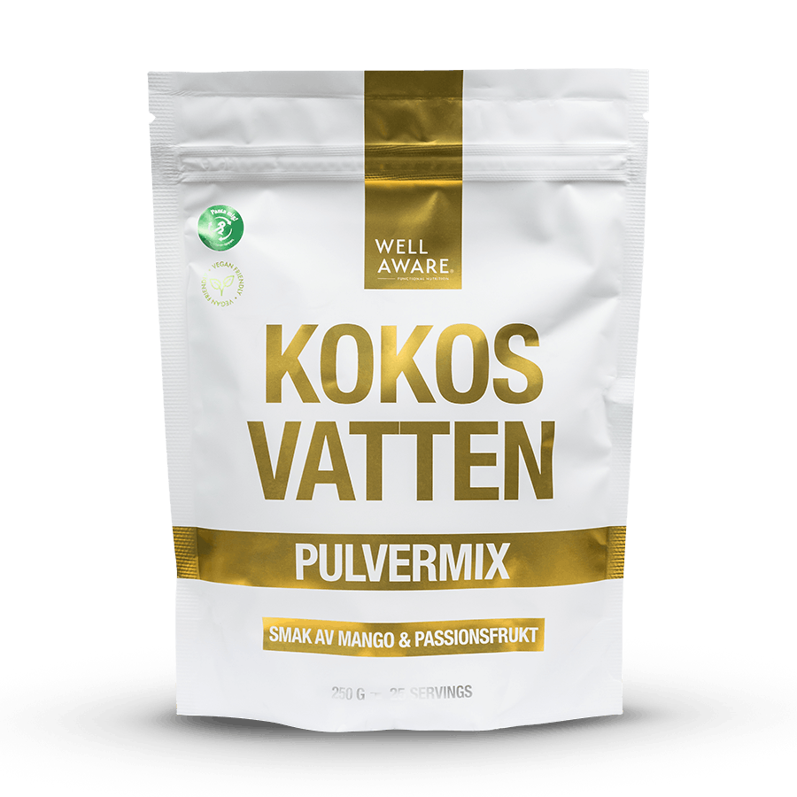 Kokosvatten mango & passionsfrukt - 250 gram