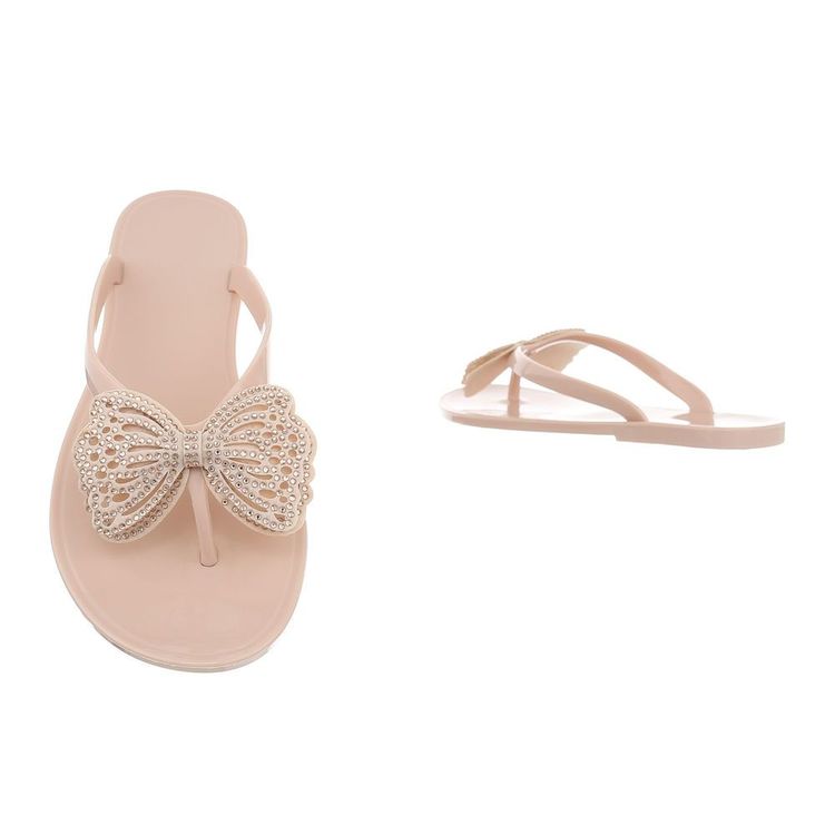 Pink butterfly sandal