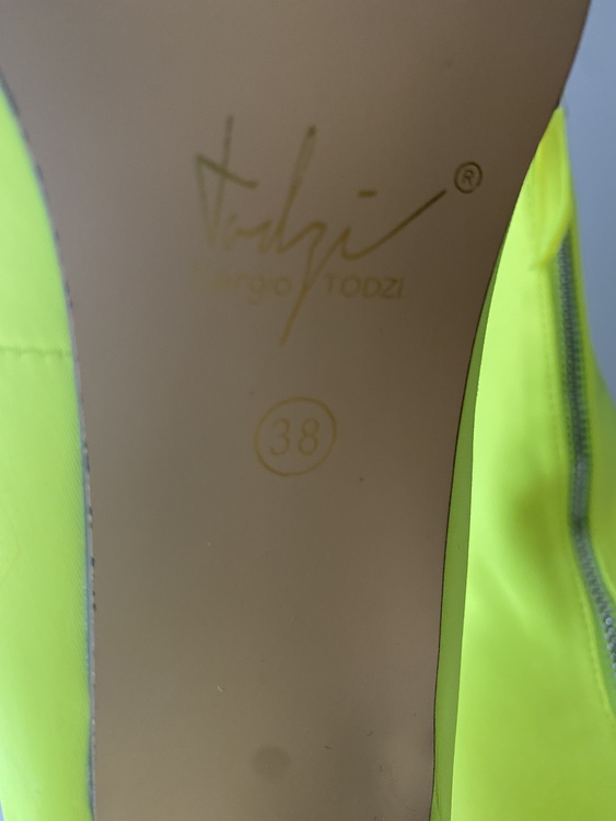 Neon blinged high heel boot by Sergio Todzi! RESTOCKED! (37)