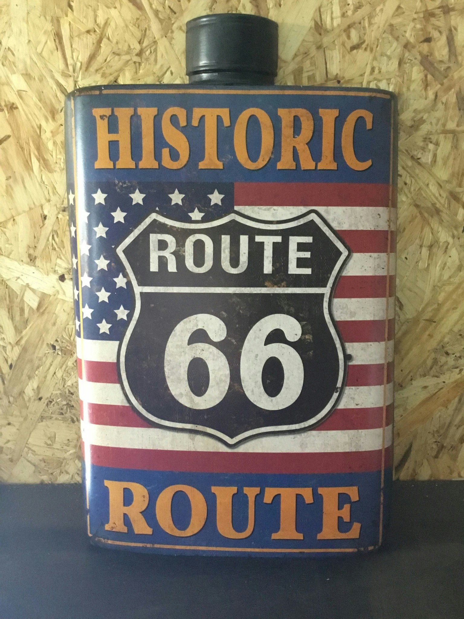 Väggdekal metall Route 66
