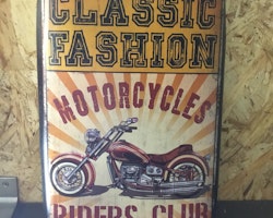 Väggdekal metall Motorcycle riders club