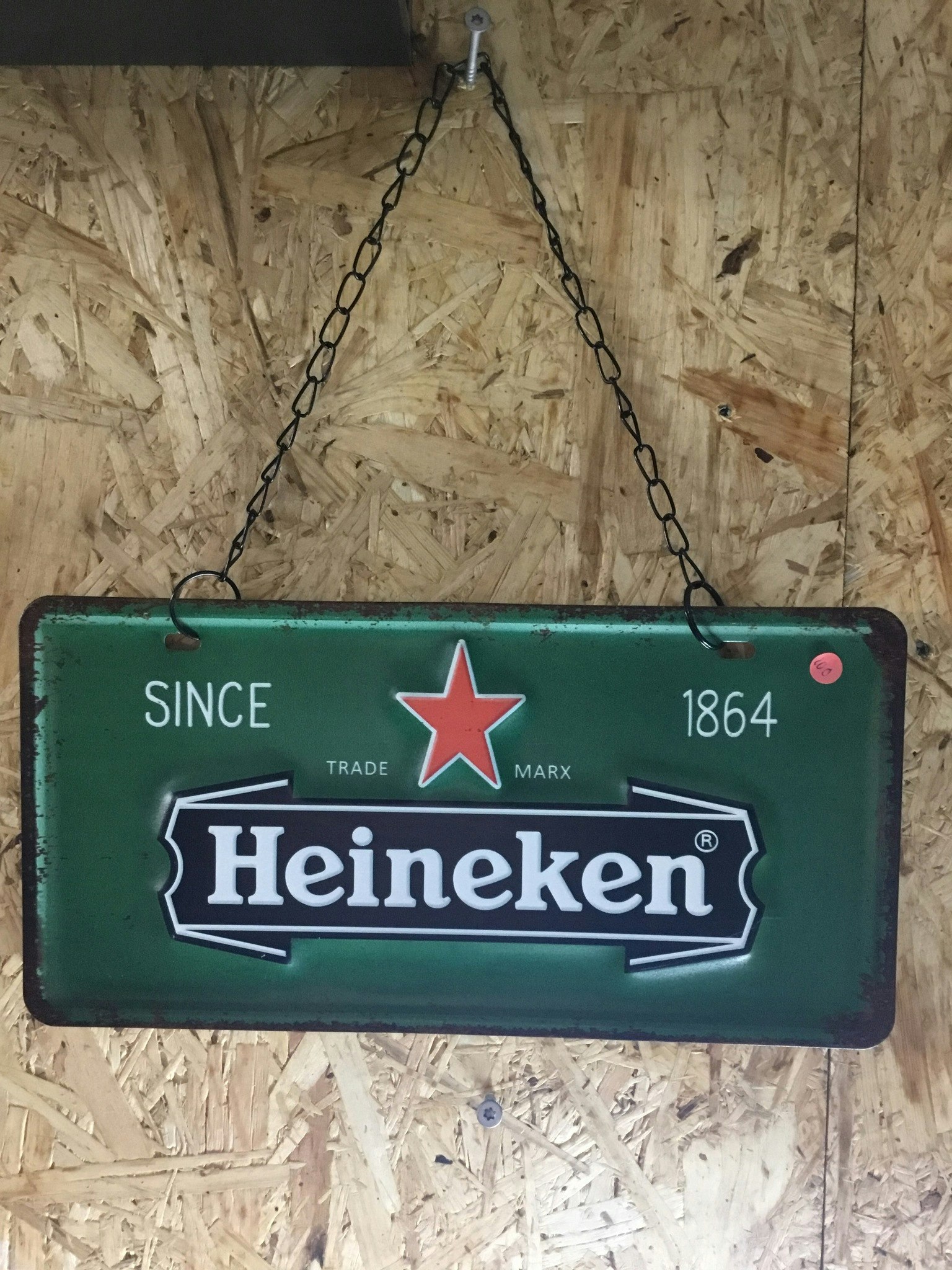 Plåtskylt Heineken