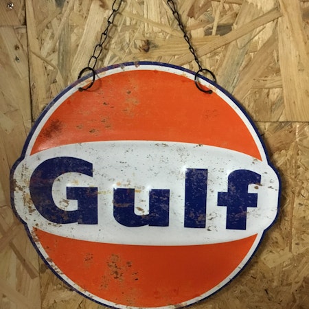 Plåtskylt Gulf