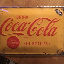 Coca Cola Plåtskylt