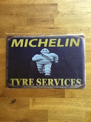 Michelin tyre service blå