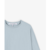 Enfärgad långärmad t-shirt blå