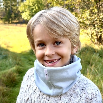 Ribbad tubhalsduk blå