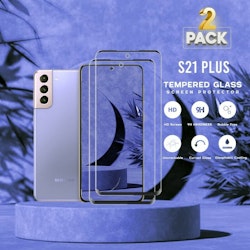 2-Pack Samsung S21 PLUS - Härdat Glas 9H - Super Kvalitet 3D Skärmskydd