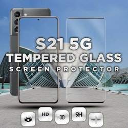 Samsung Galaxy S21 5G - Härdat glas 9H - Super kvalitet 3D Skärmskydd