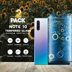 2 Pack Samsung Galaxy Note 10- Härdat Glas 9H - Super kvalitet 3D Skärmskydd