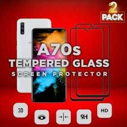 2 Pack Samsung Galaxy A70s -Härdat Glas 9H?Super Kvalitet 3D