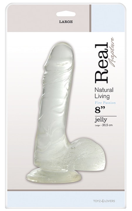 Real Rapture Clear Dildo 8 tum