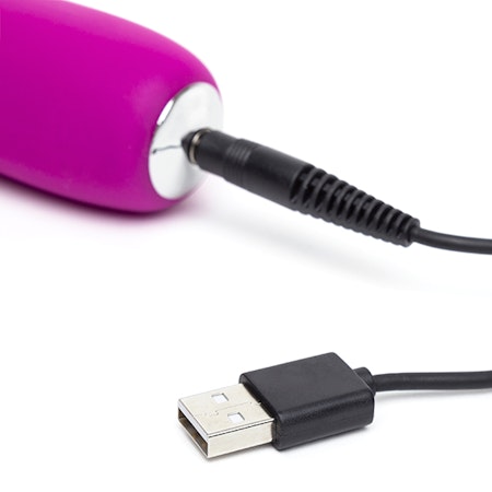 Happy Rabbit - Slimline Realistic USB Rechargeable Rabbit Vibrator Purple