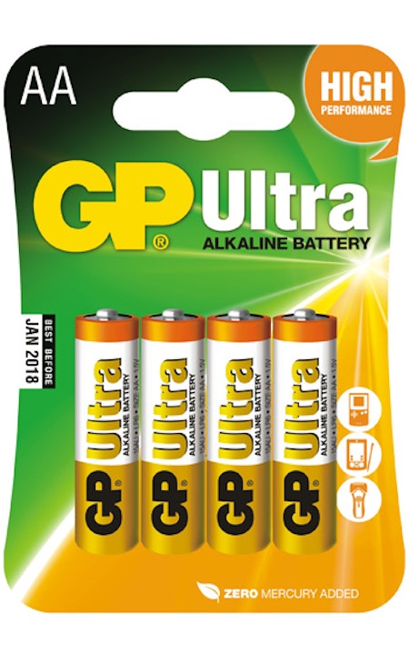 GP LR6 Ultra Alkaline 4-pack