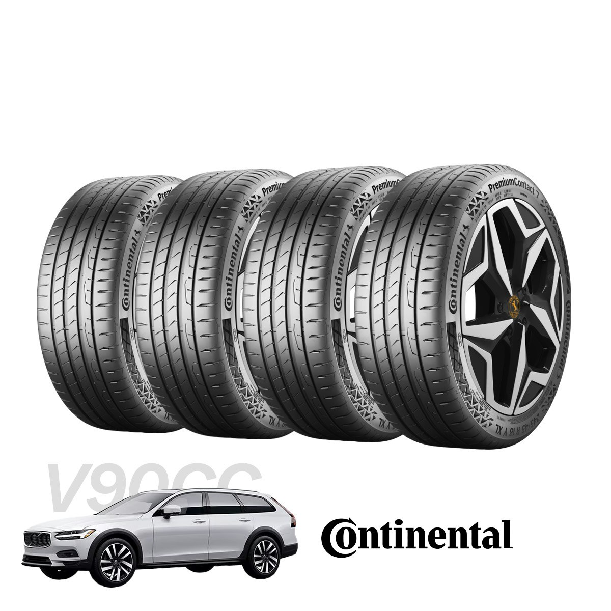 Volvo V90CC - Tyre Combo Continental PremiumContact 6 - 245/45R20