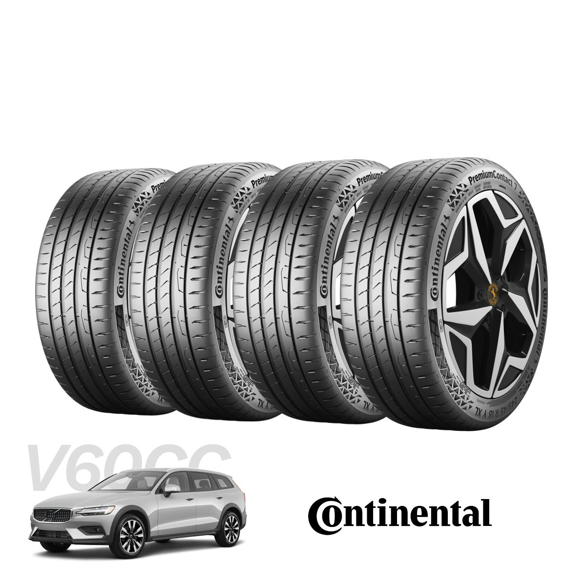 Volvo V60CC - Tyre Combo Continental Premium Contact 6 - 245/40R20
