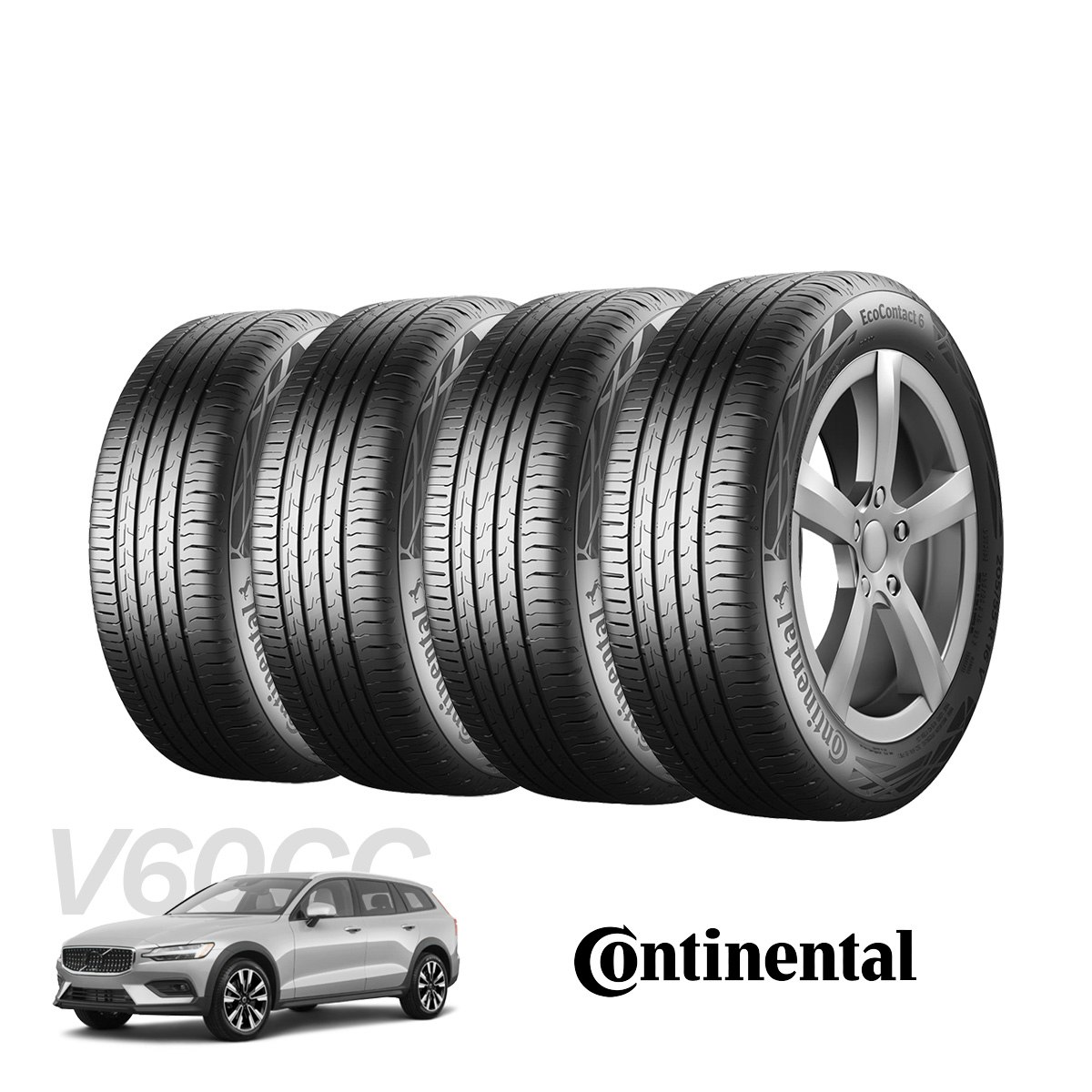 Volvo V60CC - Däckpaket Continental EcoContact 6 - 235/45R19