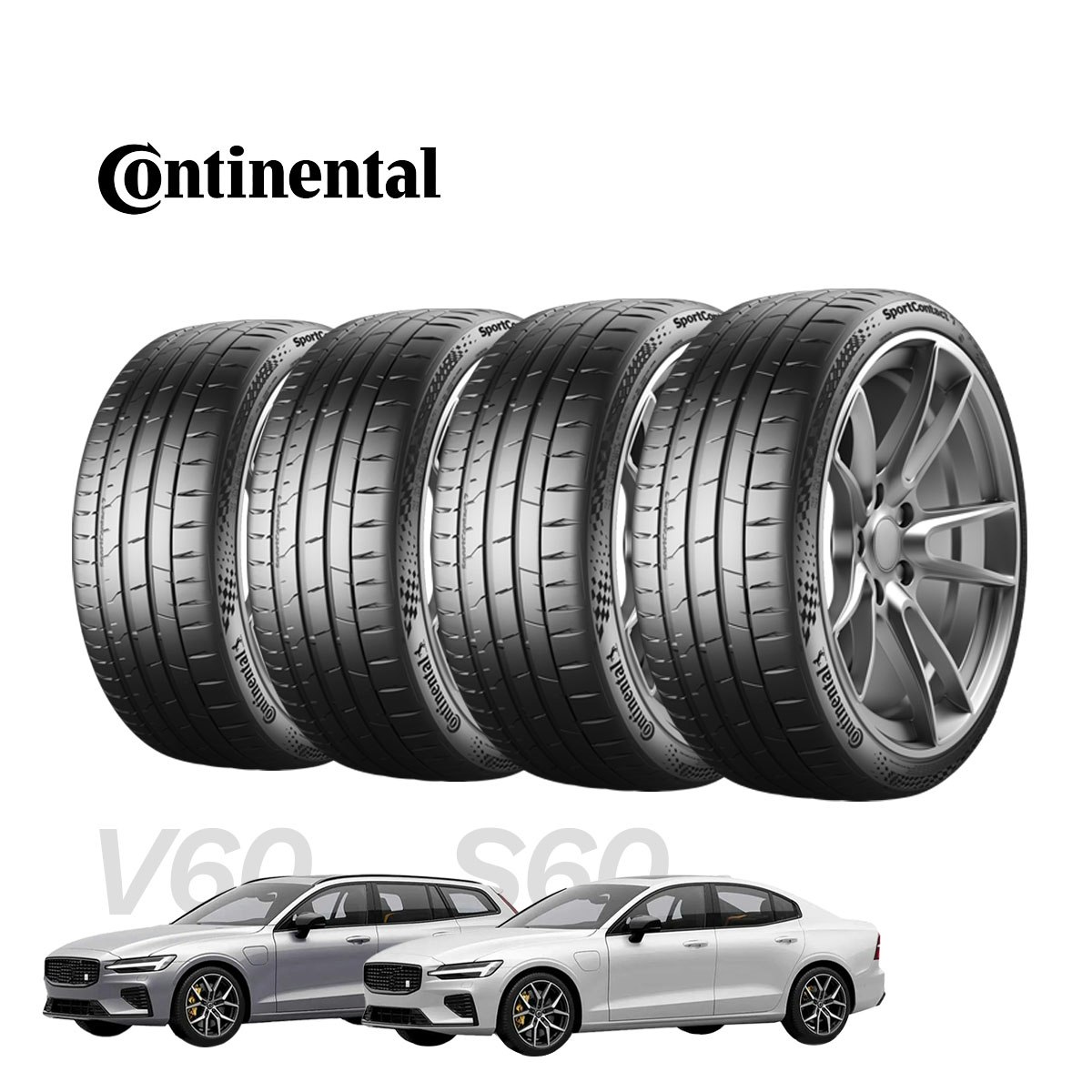 Volvo V60/S60 - Däckpaket Continental SportContact 7 - 235/35R20