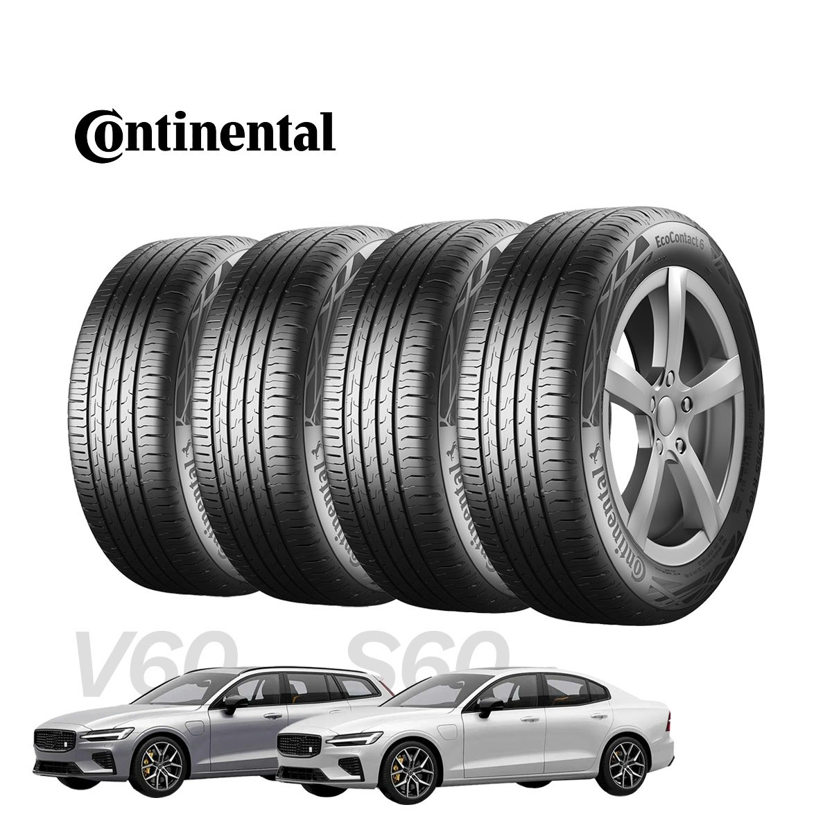 Volvo V60/S60 - Däckpaket Continental EcoContact 6 - 225/50R17