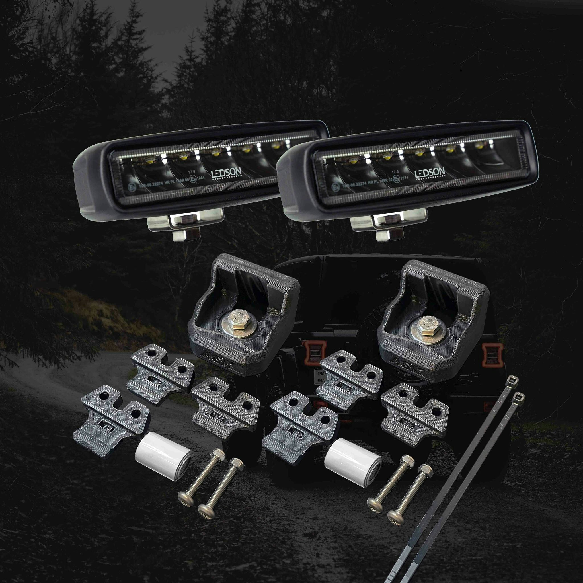 Dikesljuspaket Motorhuv - Universal 2x30W