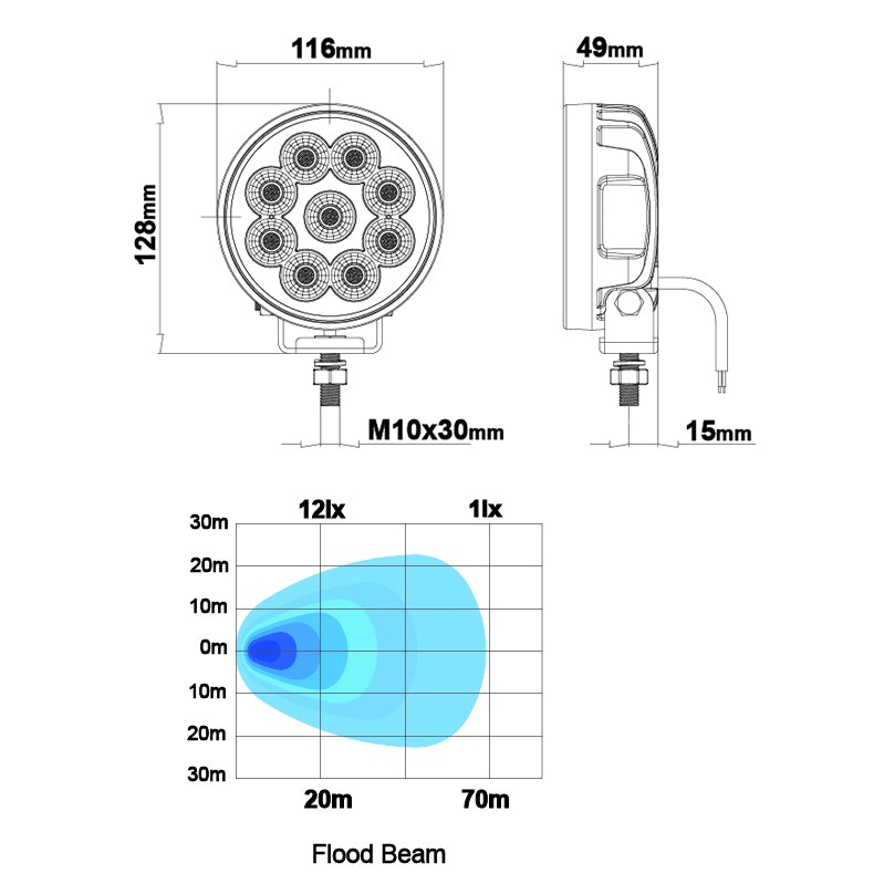 Ledson Luna - Work Light 54W